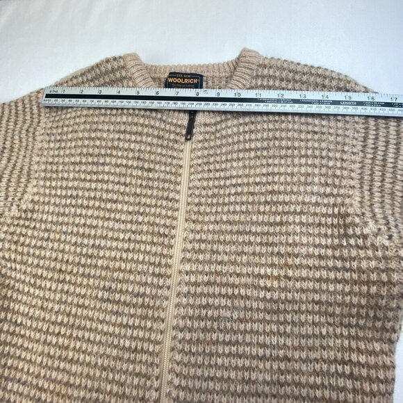 Woolrich Vintage Cardigan Sweater 100% Wool Thick Knit Zip-Up Women's Medium EUC - Picture 5 of 12